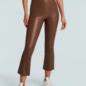 Commando's Faux Leather Cropped Flare Leggings-Small , LIKE NEW!